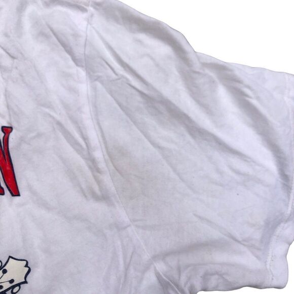 VINTAGE True Religion Shirt XXL BUDDHA LOGO CREW White - Picture 6 of 11